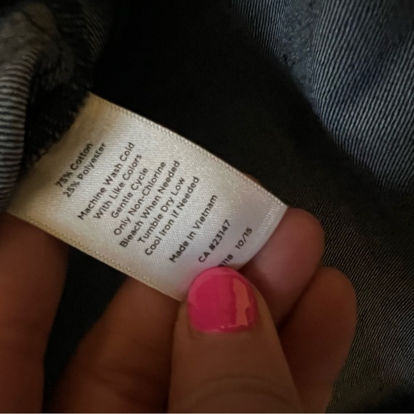 Talbots Classic dark jean  Denim Skirt size 6P (E112) - Picture 6 of 12